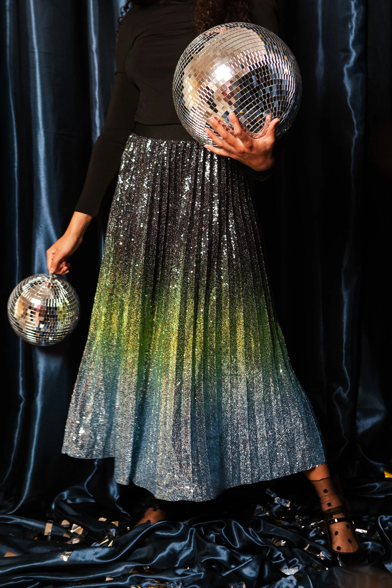 Perla Skirt in Multicolor Sequin | Ivy City Co