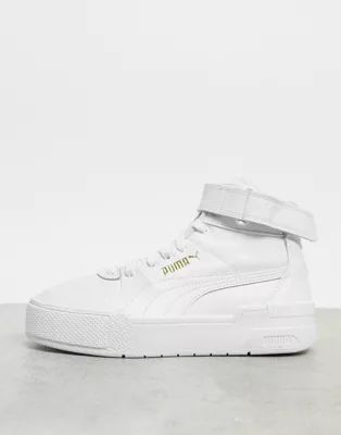 Puma Cali Sport Top Warm Up trainers in white | ASOS (Global)