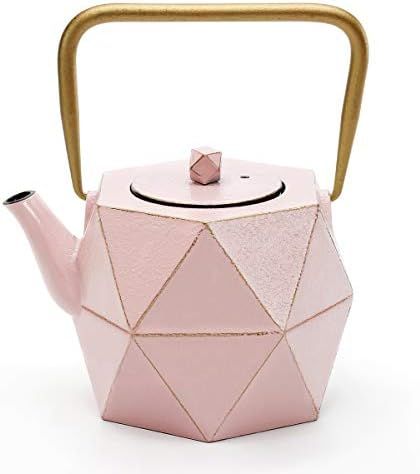 Cast Iron Teapot, TOPTIER Japanese Cast Iron Tea Kettle for Stove Top, Stovetop Safe Teapot with ... | Amazon (US)