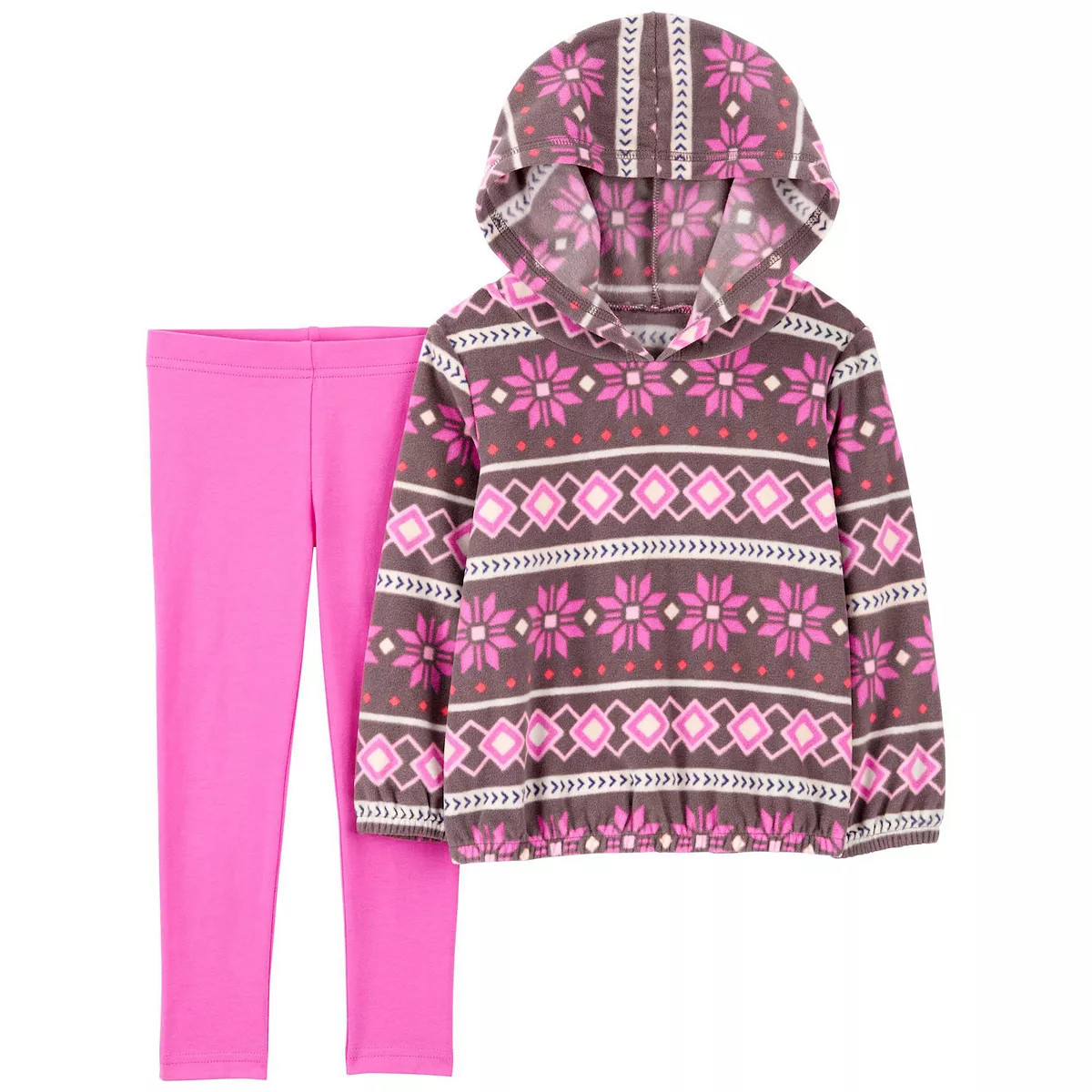 Toddler Girl Carter's Fairisle Fleece Pullover & Leggings Set | Kohl's