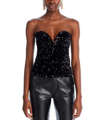 Sequined Bustier Top - Exclusive | Bloomingdale's (US)