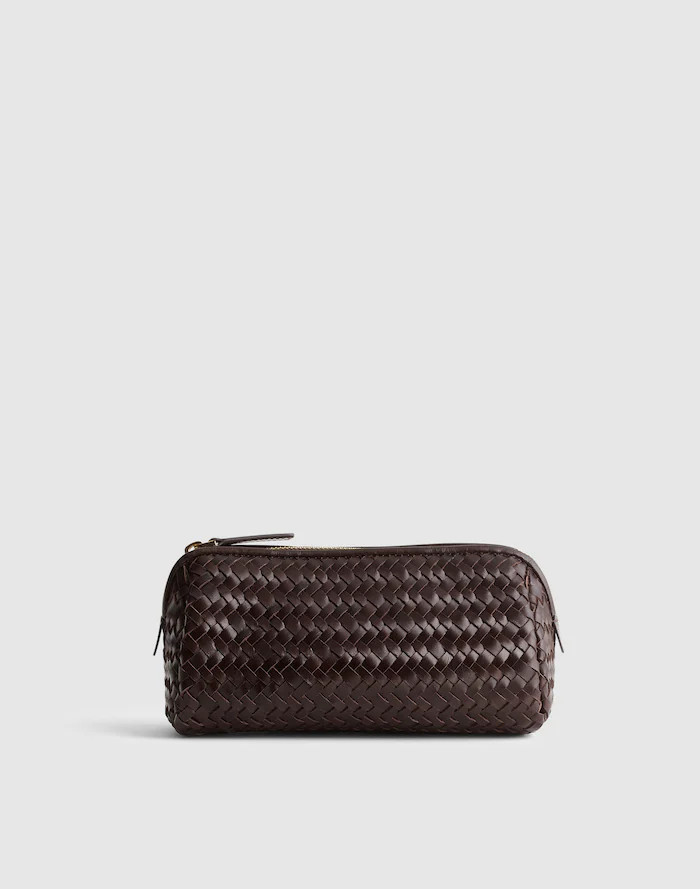 The Signature Woven Zip Pouch | Madewell