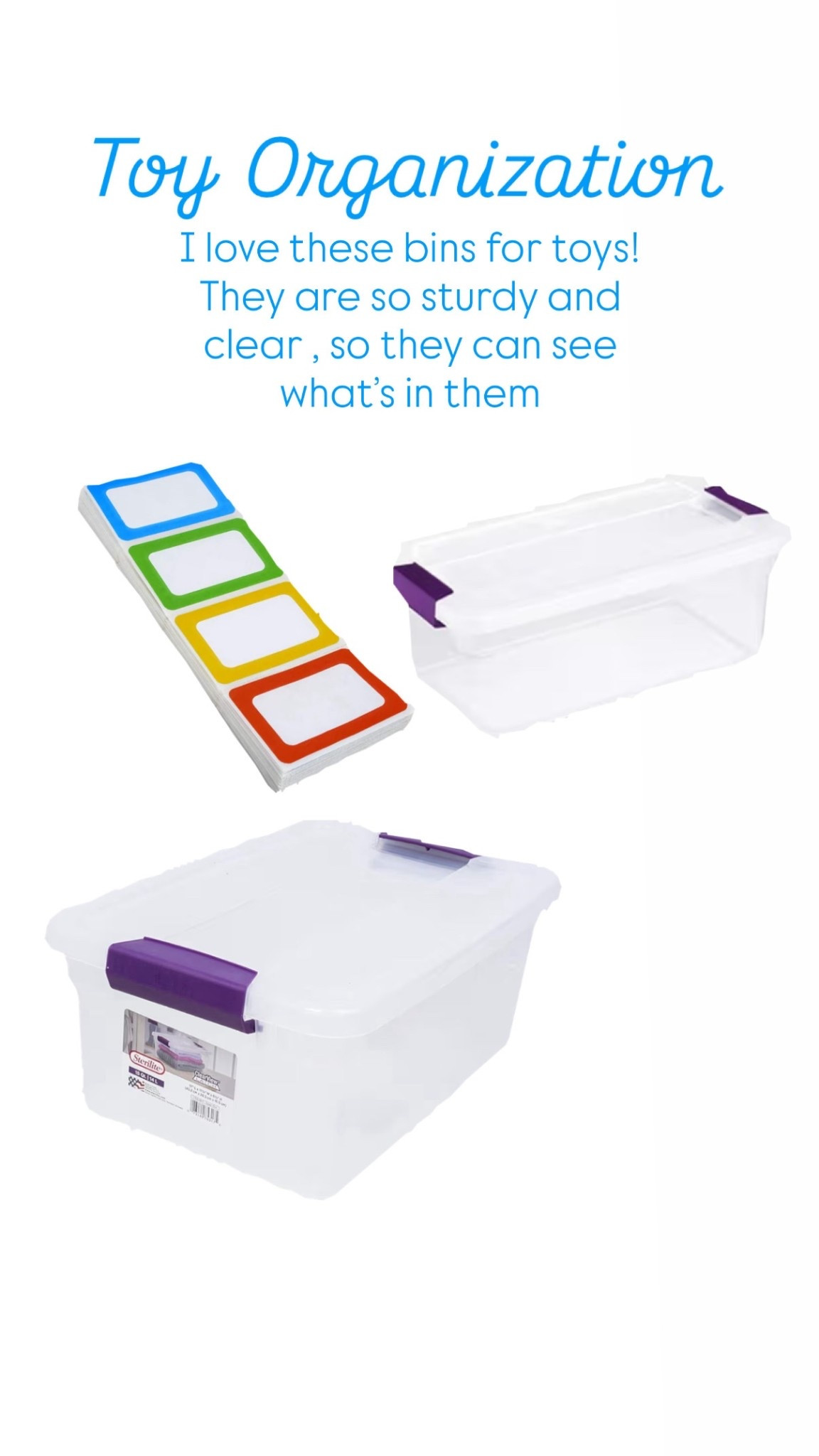 Toy Bins! They are very sturdy, easy for the kids to open and they are clear, so they can see what’s inside. 

#toddler #amazon 

#LTKHome #LTKFindsUnder50 #LTKKids