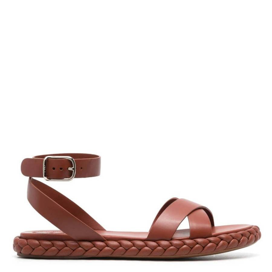 Chloe Braided Leather Pip Sandals | Jomashop.com & JomaDeals.com