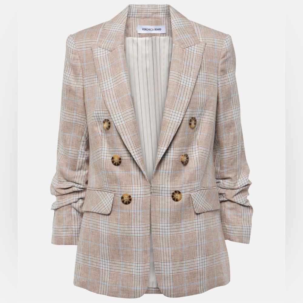 Veronica Beard Beacon Dickey Linen Blazer (Size 2) | Poshmark
