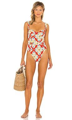 WeWoreWhat Vintage Danielle One Piece in Baroque Tile Bossa Nova from Revolve.com | Revolve Clothing (Global)