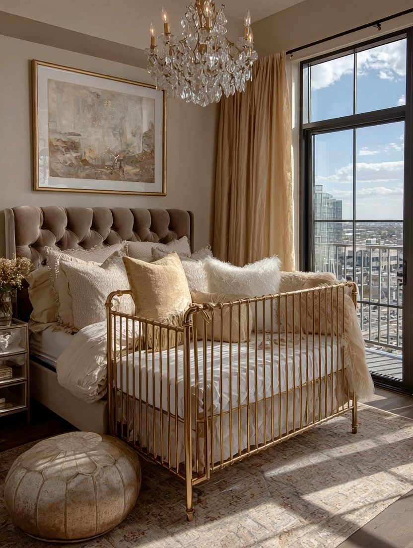 A baby crib doesn’t have to take away from your bedroom—it can elevate it.

This gold-framed crib blends beautifully into any space, from soft minimalism to layered, elegant interiors. It adds warmth, light, and just the right amount of shine without overwhelming the room.

And yes… babies are naturally drawn to soft light and subtle shimmer—so it’s as delightful for them as it is for you.

Placed right beside your bed, it creates a calm, connected space where both mom and baby can rest, recharge, and simply be.

Because your bedroom shouldn’t lose its beauty—it should evolve with your life.

Create this look with our curated selection of elegant cribs—product options linked below.

#nurserydesign #homedecorideas #bedroomdesign #modernhome 

 #LTKmomlife #LTKHome #LTKBaby
