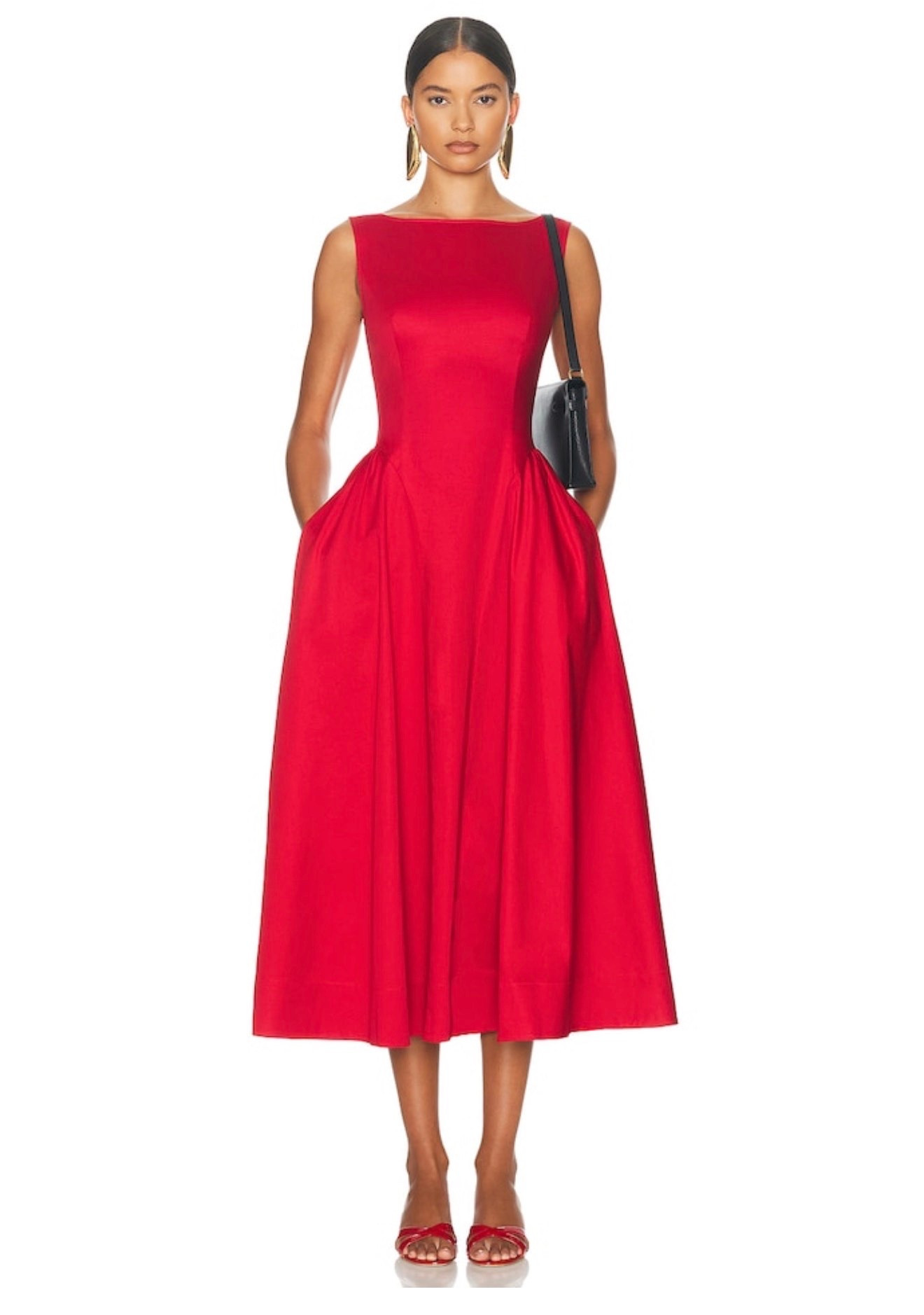 Red midi summer dress

#LTKgrwm #LTKootd #LTKTall