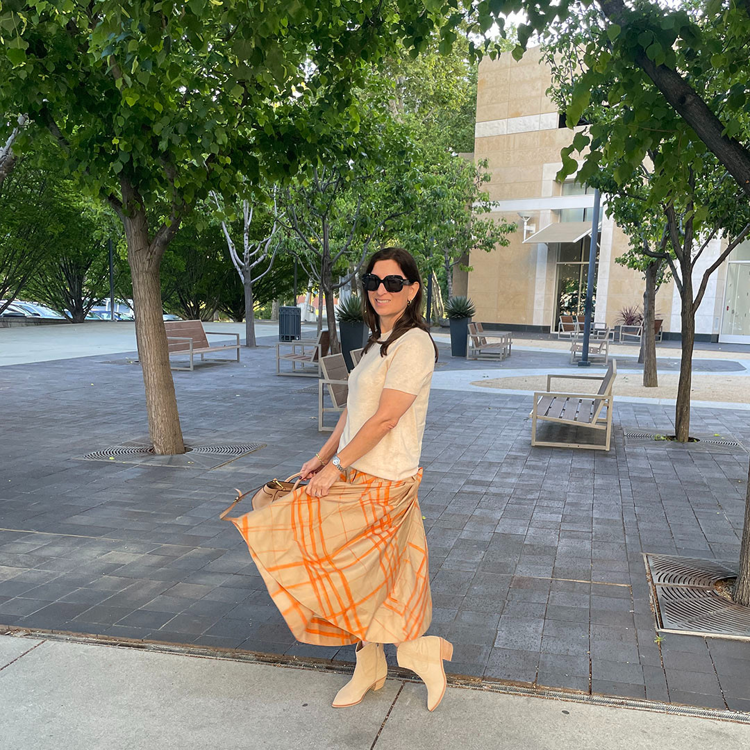 Twirling for joy to go watch Les Miz! Love a good maxi skirt for spring and summer. 

 #LTKootd #LTKSeasonal #LTKOver40
