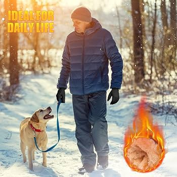 ihuan Winter Waterproof Ski Gloves Men Women, Snow Warm Cycling Cold Weather, Driving Biking Runn... | Amazon (US)