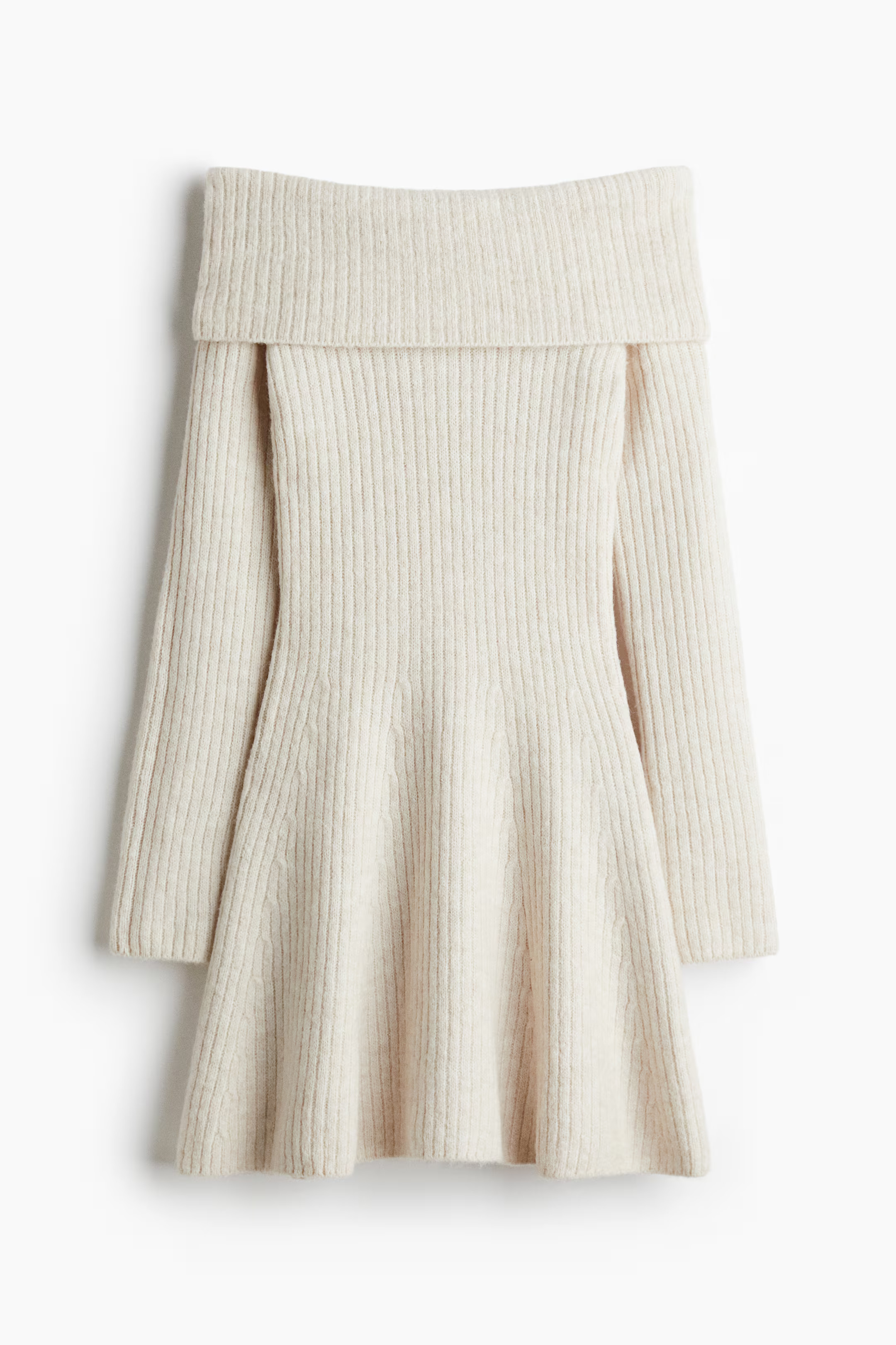 Rib-Knit Off-the-Shoulder Dress | H&M (US, CA, MX)