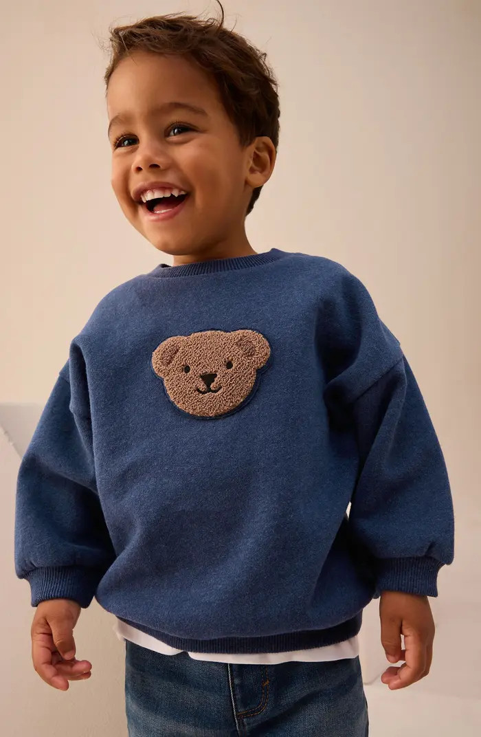 Kids' Bear Appliqué Sweatshirt | Nordstrom