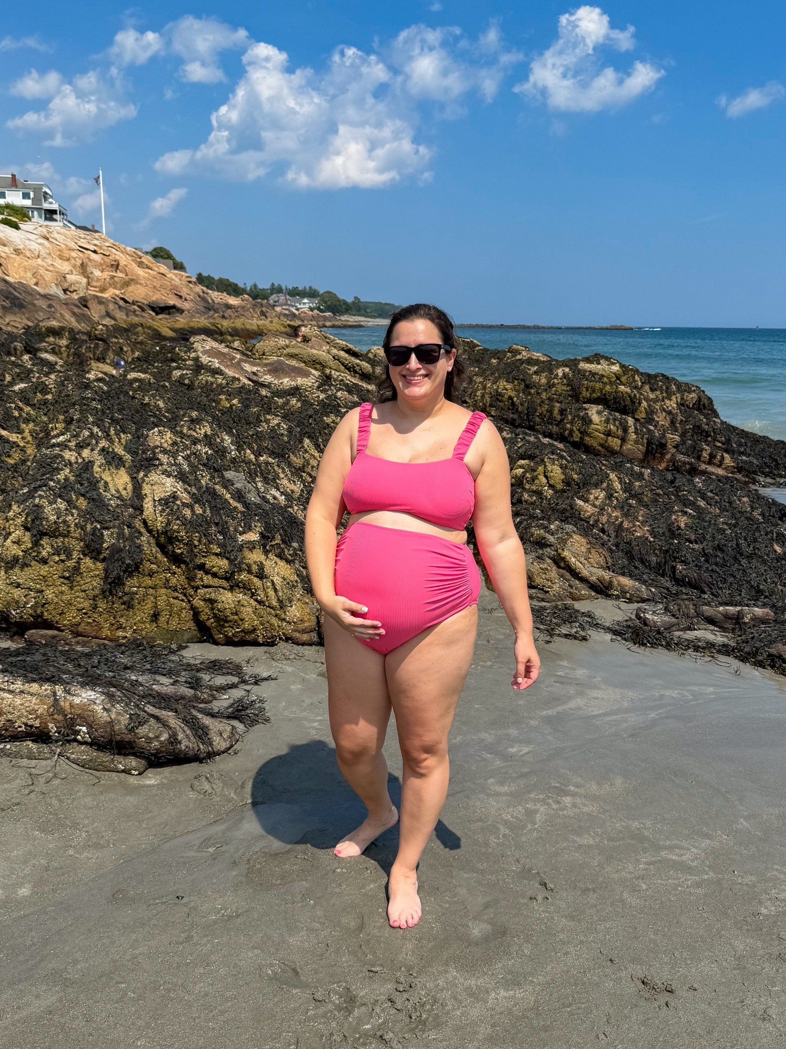 Maternity swimsuit, summer travel, beach style 

#LTKFindsUnder50 #LTKSwim #LTKBump