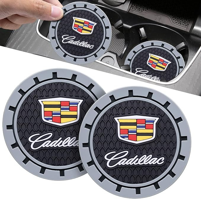 Car Cup Holder Coaster Compatible with Cadillac CT4 CT6 XT5 CTS XTS SRX ATS DTS STS Silicone Coas... | Amazon (US)