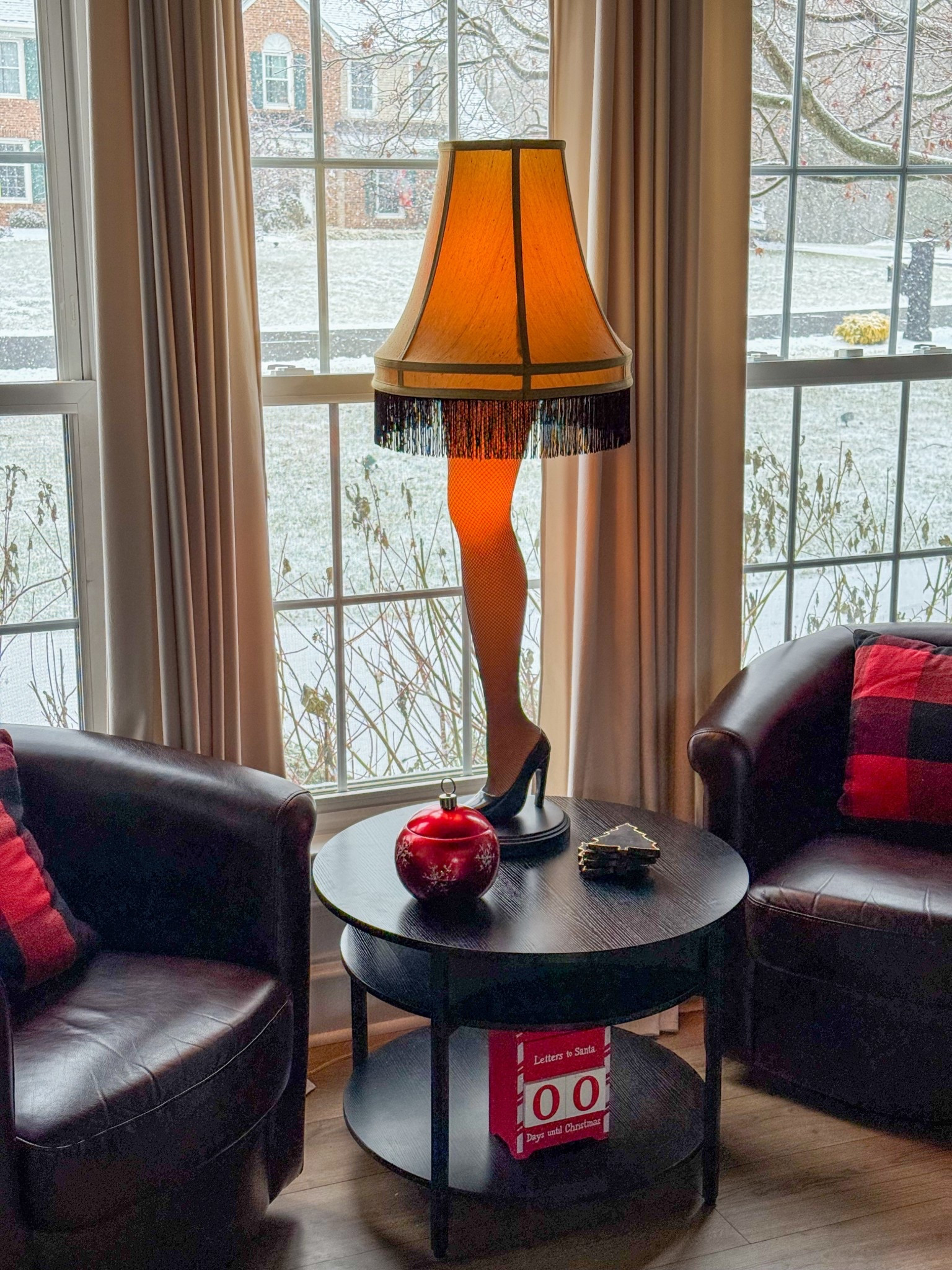 The snow makes the leg lamp even more magical ✨ My husband and I are thinking of keeping it up all winter long. #achristmasstory #giftsforhim

#LTKSeasonal #LTKHome #LTKHoliday