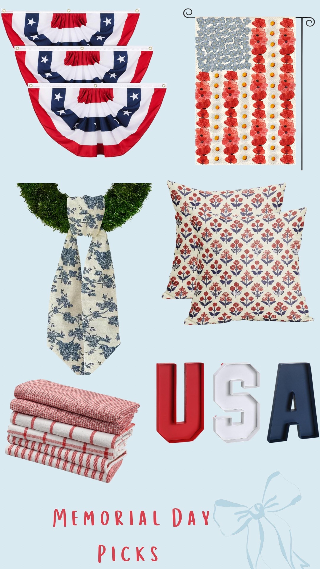 Memorial Day picks from Amazon.
#redwhiteandblue 
#homefinds 
#amazondeals
#4thofjuly 

#LTKStyleTip #LTKParties #LTKHome