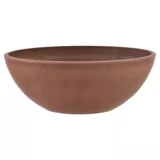 Garden Bowl 12 in. x 4-1/2 in. Terra Cotta PSW Pot | The Home Depot