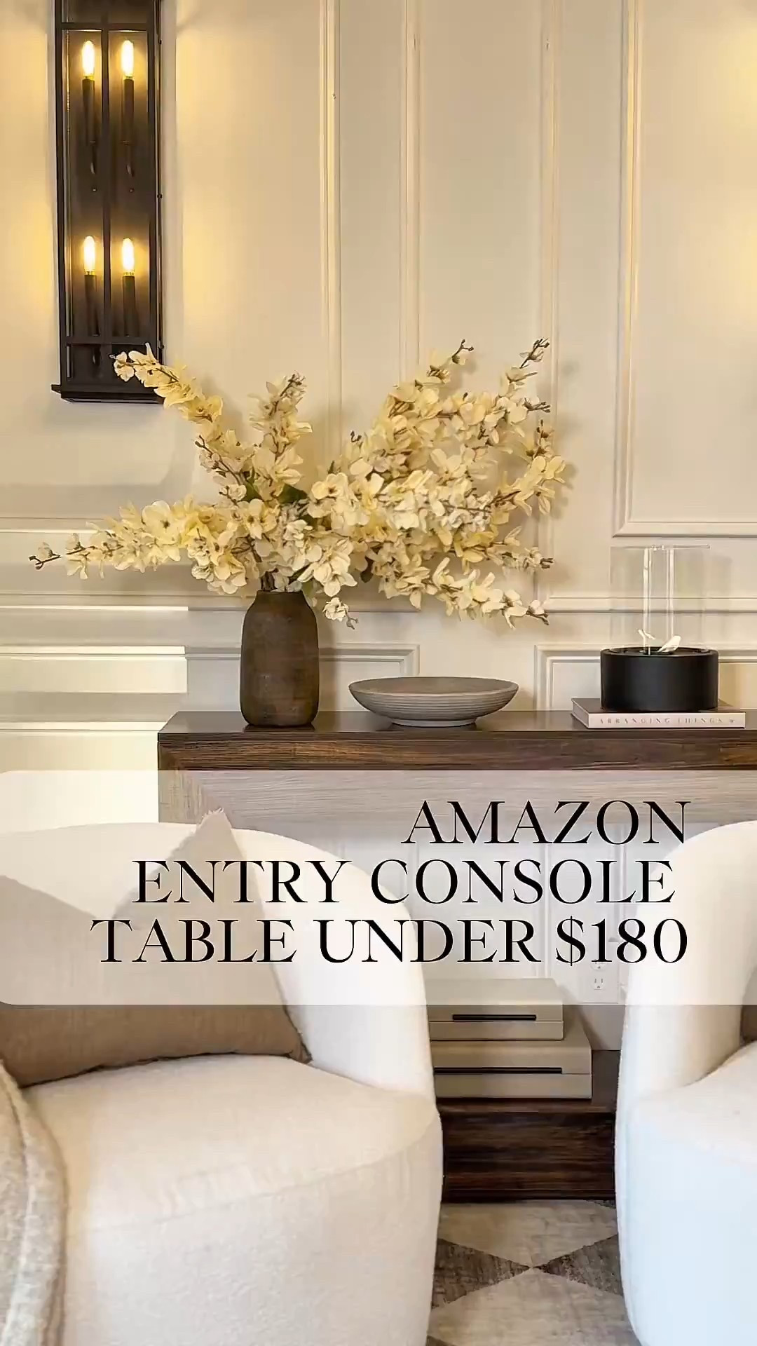 Throwback!! I can’t believe this modern entryway console table is now under $140! 😍🤩

 It was just what I was looking for without the hefty price! I ended up ordering another one so I can put them side by side to create an even more luxurious look. Can’t wait to share it with you. 🤎

#entrywaytable #consoletable #tableunder200 #amazonhome #beamconsoletable #affordablehomefinds #entrywaystyling #entrywayideas 



#LTKFindsUnder100 #LTKFindsUnder50 #LTKHome