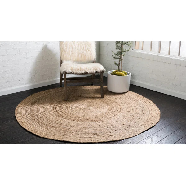 Meador Hand-Braided Natural Area Rug | Wayfair North America