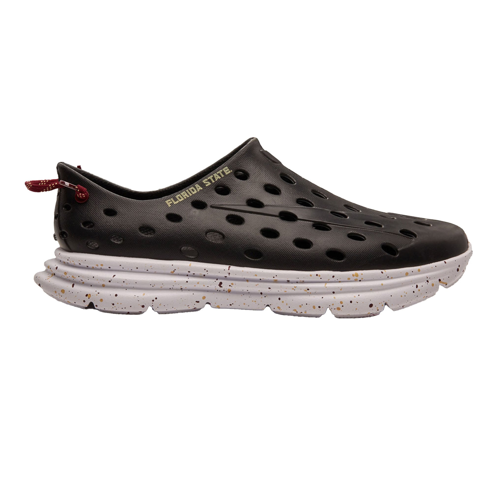 Unisex Kane Footwear Black Florida State Seminoles Speckle Recovery Shoes | Fanatics