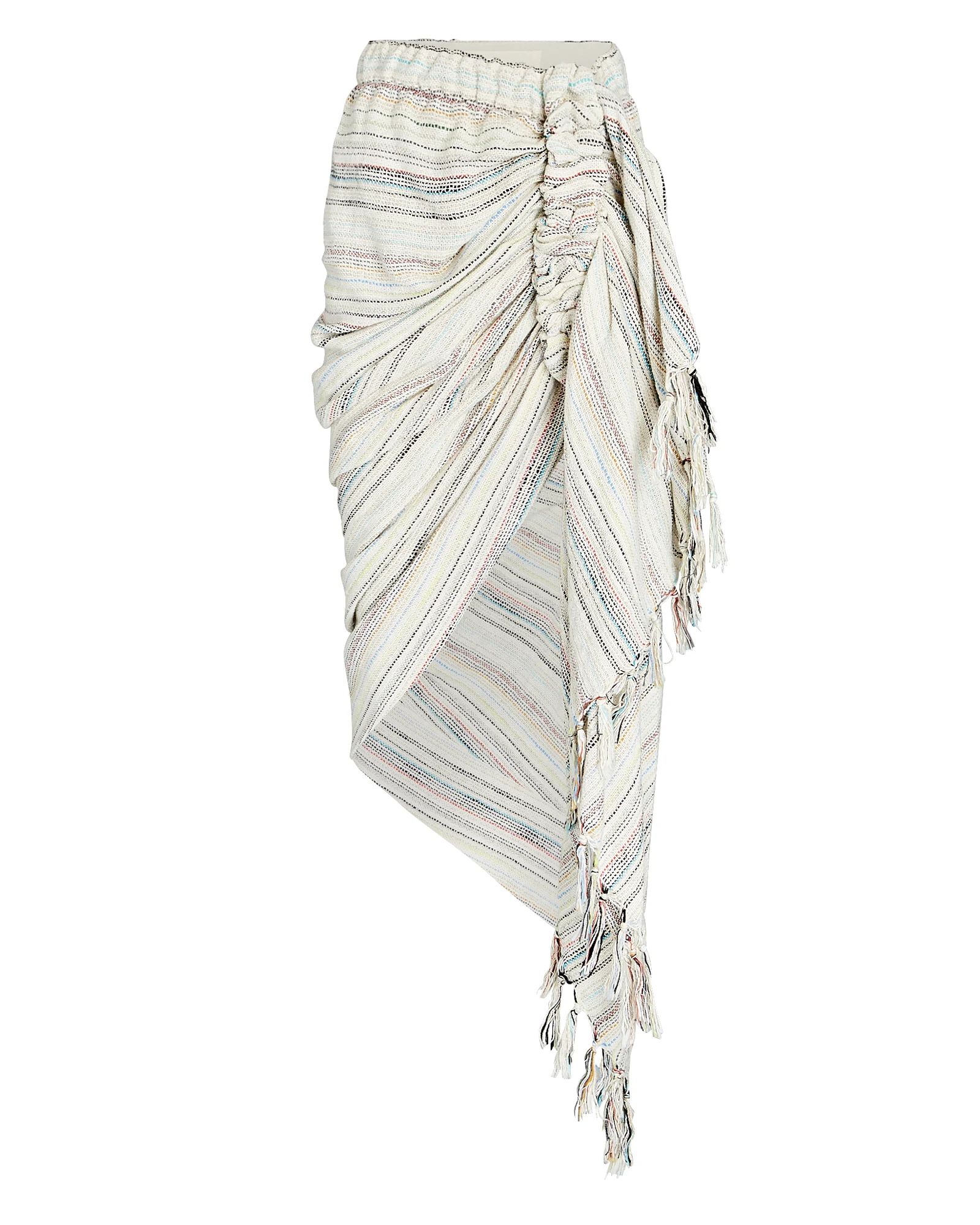 Tulum Ruched High-Low Skirt | INTERMIX