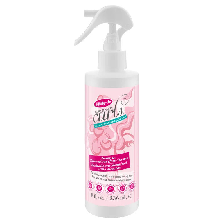 Dippity-do Girls with Curls De-Frizz Leave-In Detangling Conditioner, 236 ml/8.0 fl oz | Walmart (US)