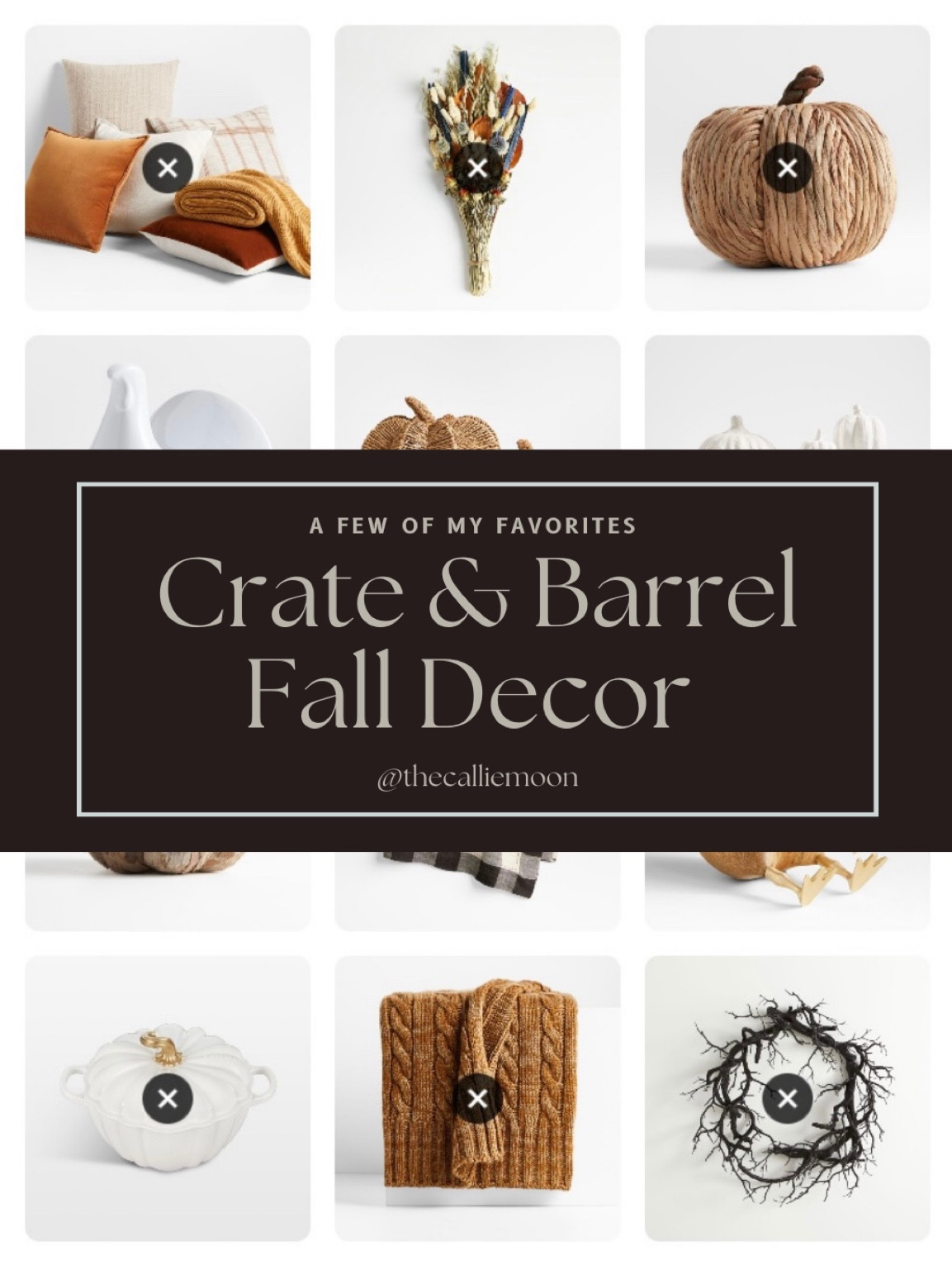 Crate & Barrel Fall Decor | Fall Decor | Cozy Home Decor

#LTKhome #LTKSeasonal #LTKHoliday