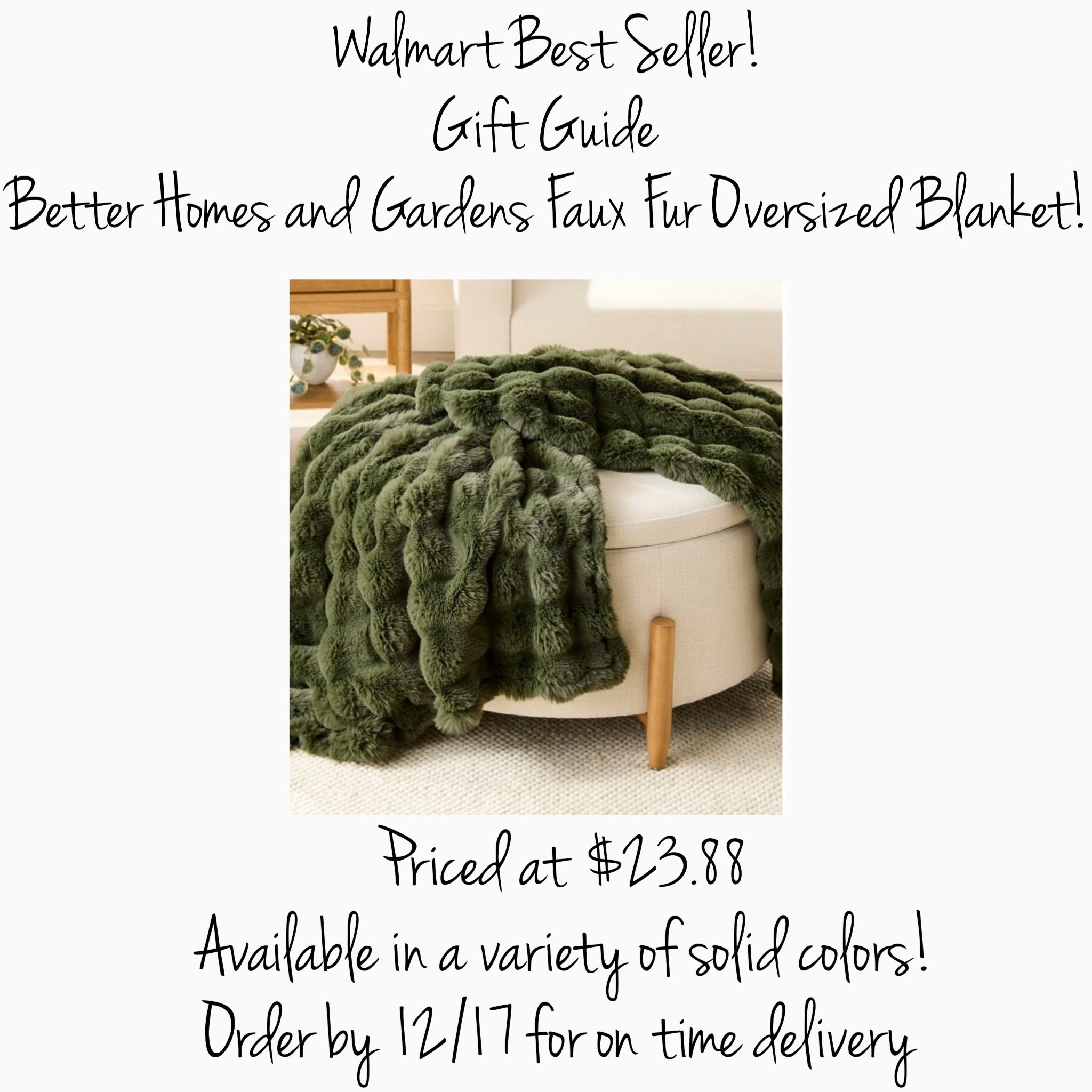 I love a cozy blanket this time of year, every home needs one! Faux fur blanket, faux fur throw, cozy blanket, gift guide, gifts for anyone. 

#LTKFindsUnder50 #LTKHome #LTKGiftGuide
