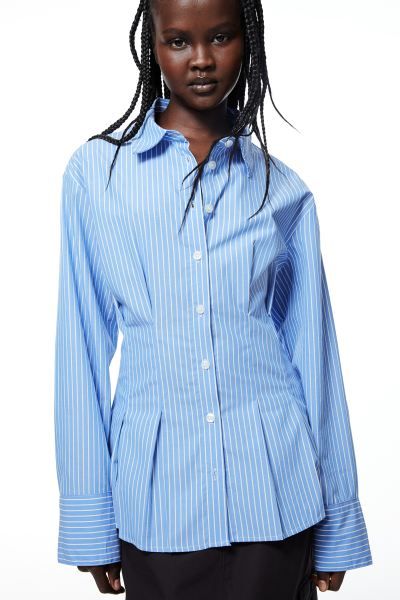 Tapered-waist Poplin Shirt | H&M (US + CA)