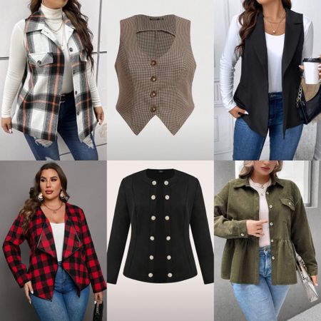 New releases: vests and jackets for fall 

Fall outfit | fall fashion | plaid jacket | work outfit | vest | plus size | curvy 

#LTKFind #LTKcurves #LTKover40