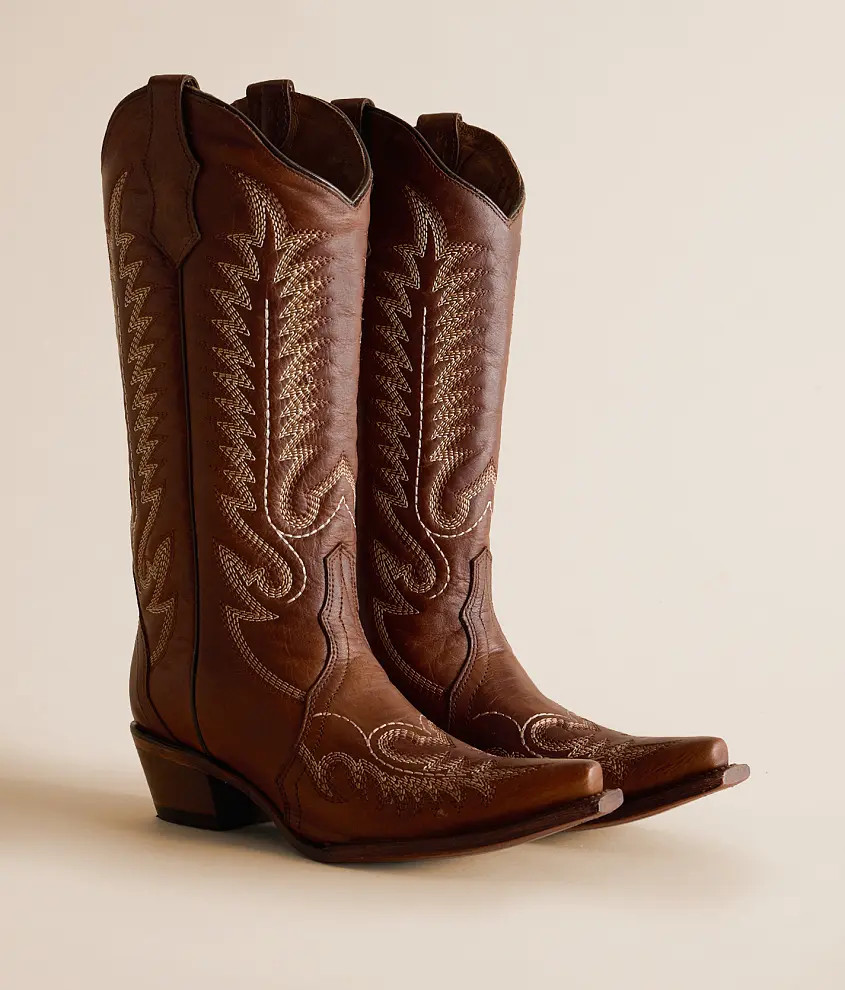 Patterns Leather Western Boot | Buckle