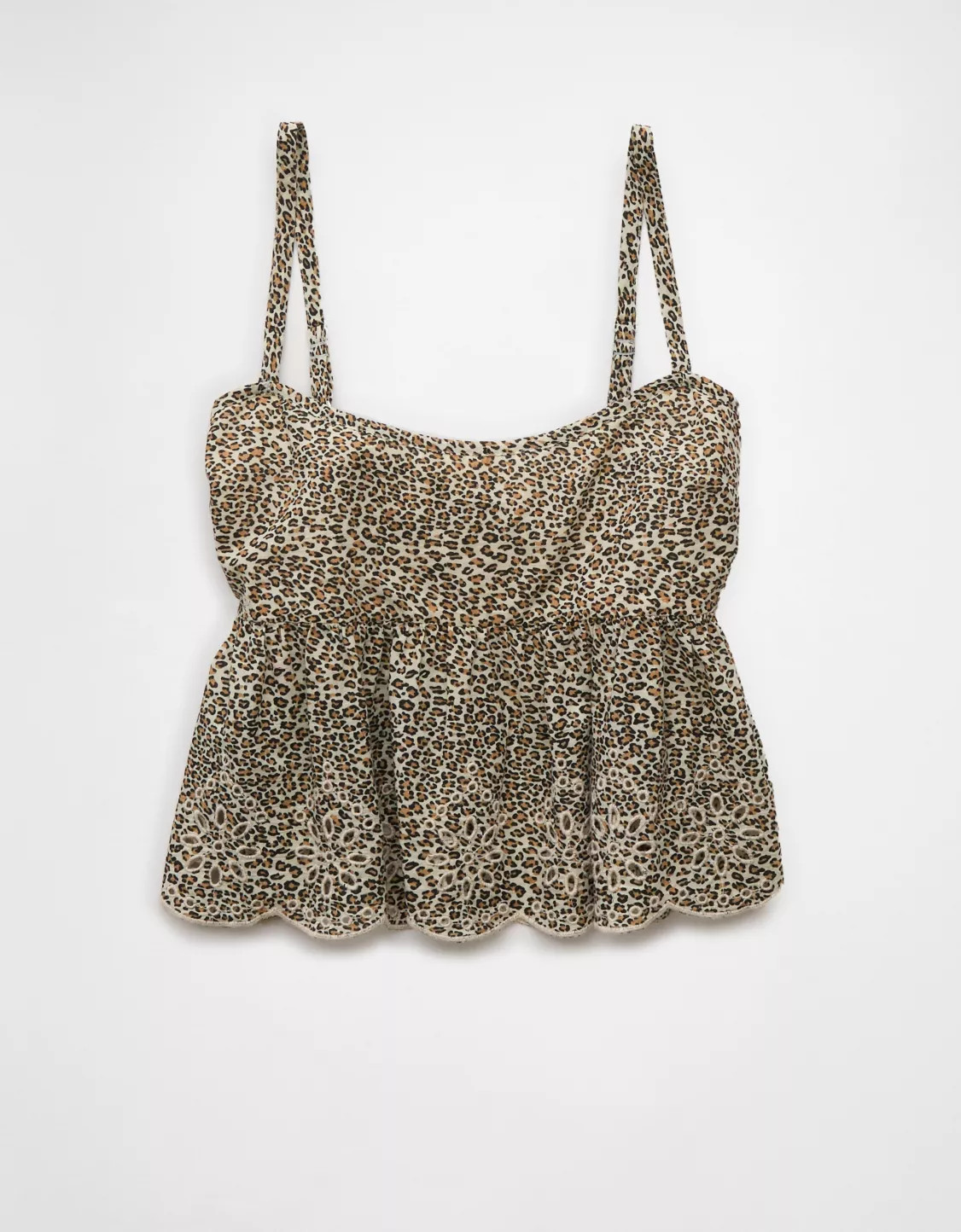 AE Leopard Eyelet Cami | American Eagle Outfitters (US & CA)