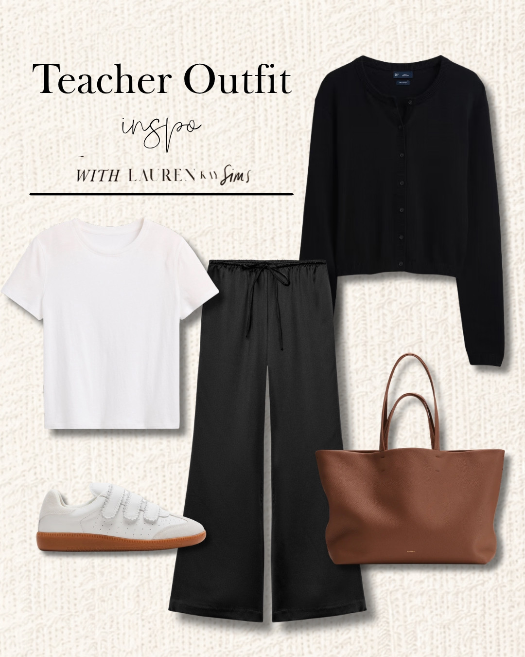 Clean and classic teacher outfit inspo!

Neutral basics, comfortable sneakers, and a lightweight cardigan to wear over the shoulders.

#LTKootd #LTKSeasonal #LTKWorkwear
