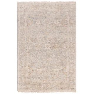 SAFAVIEH Hand-knotted Samarkand Soledade Wool Rug - 6' x 9' - Light Grey/Beige | Bed Bath & Beyond