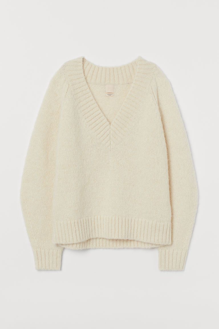 H & M - Knit Wool Sweater - Beige | H&M (US + CA)