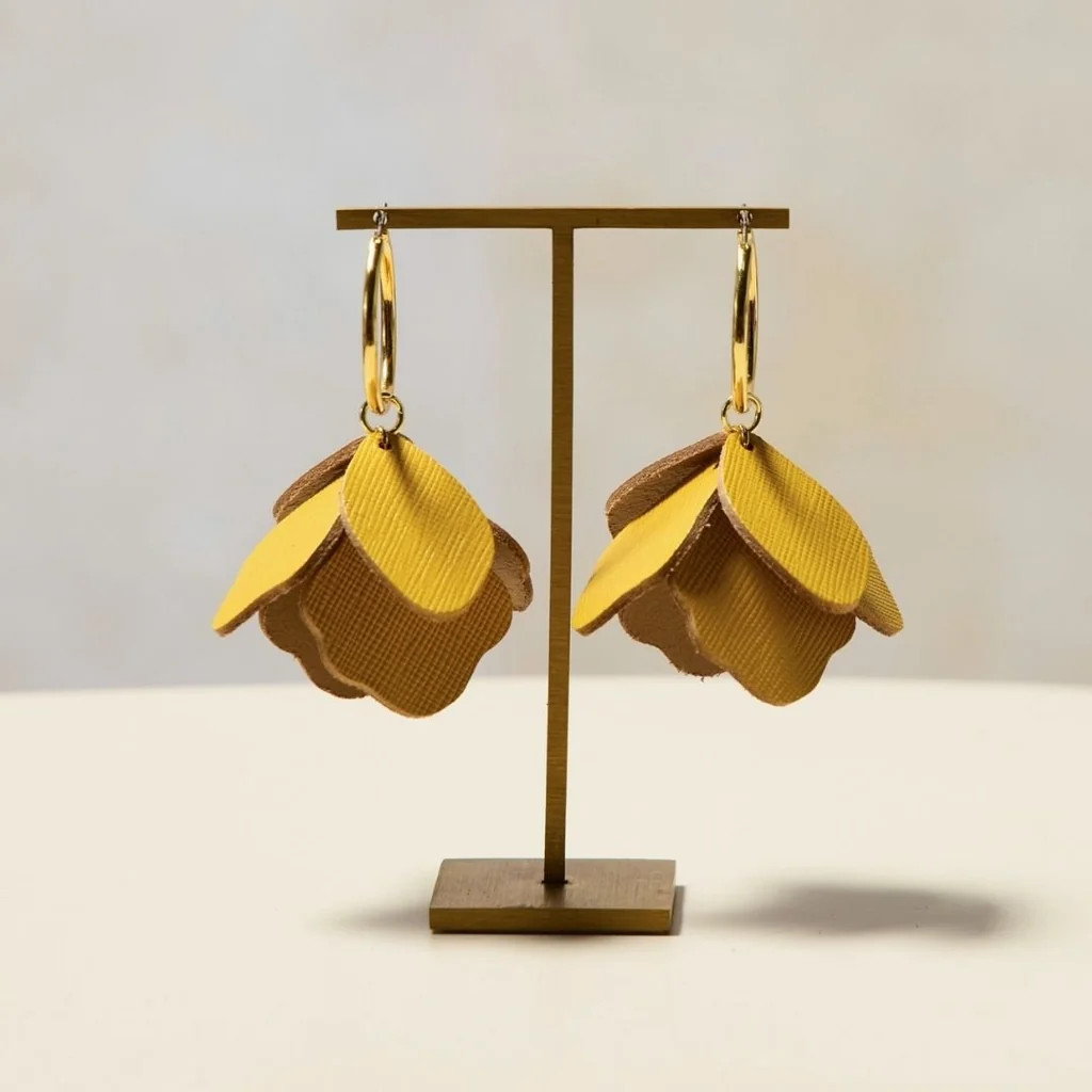 Marigold Margot Petal Hoop Earrings | Nickel and Suede