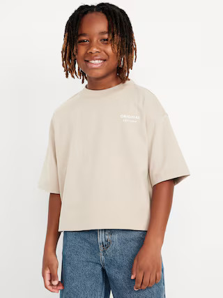 Short-Sleeve Boxy T-Shirt for Boys | Old Navy (US)