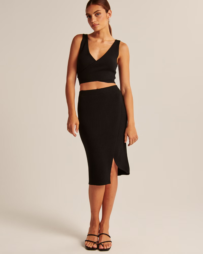 Crossover Wrap Top | Abercrombie & Fitch (US)