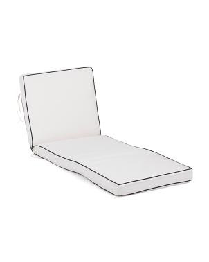 Made In Usa 24x70 Outdoor Contrast Corded Lounger Cushion | TJ Maxx