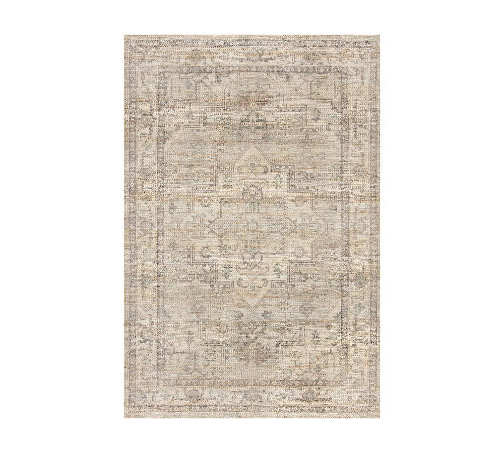 Minnah Handwoven Printed Rug | Pottery Barn (US)
