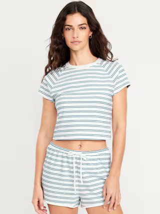 Cropped Jersey Lounge Top | Old Navy (US)