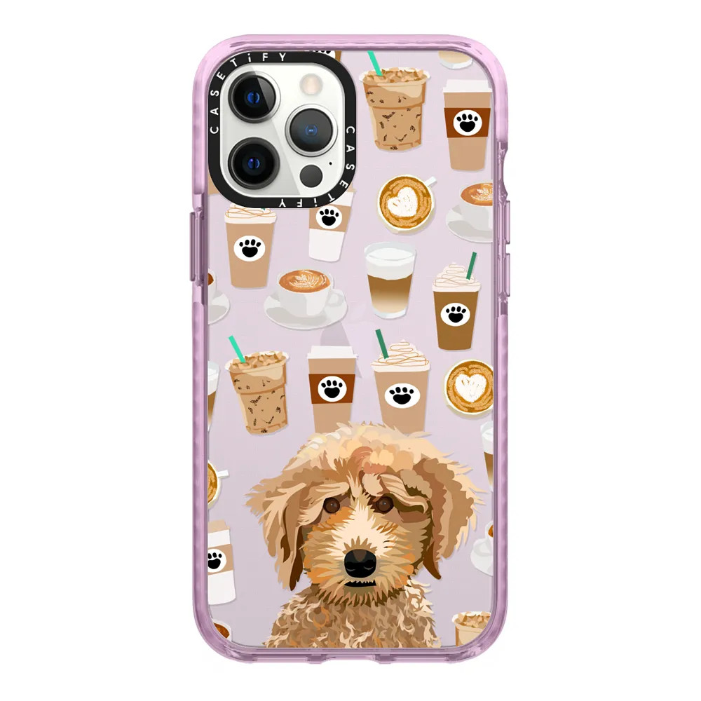 Poodle coffee clear phone case for unique dog breed lovers | Casetify (Global)