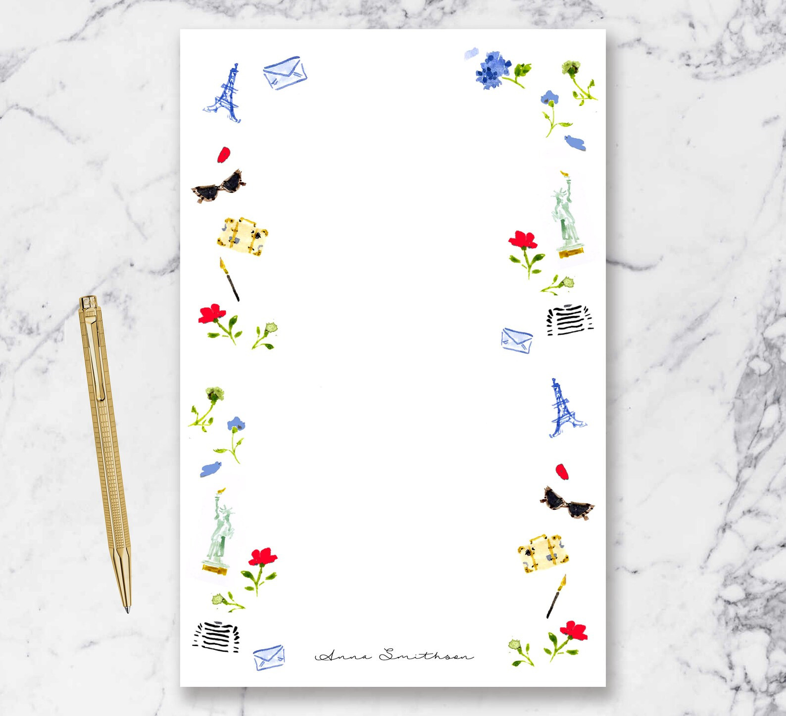 Personalized Notepad: My Favorite Things {To Do List, Fashion Illustration, Office Organization, ... | Etsy (US)