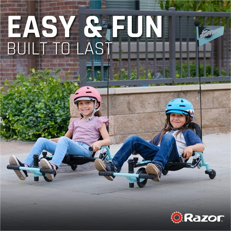 Crazy Cart Shuffle by Razor, Kid-Powered Drifting Go-Kart, Ride-on for Ages 4+, Adjustable Frame | Walmart (US)