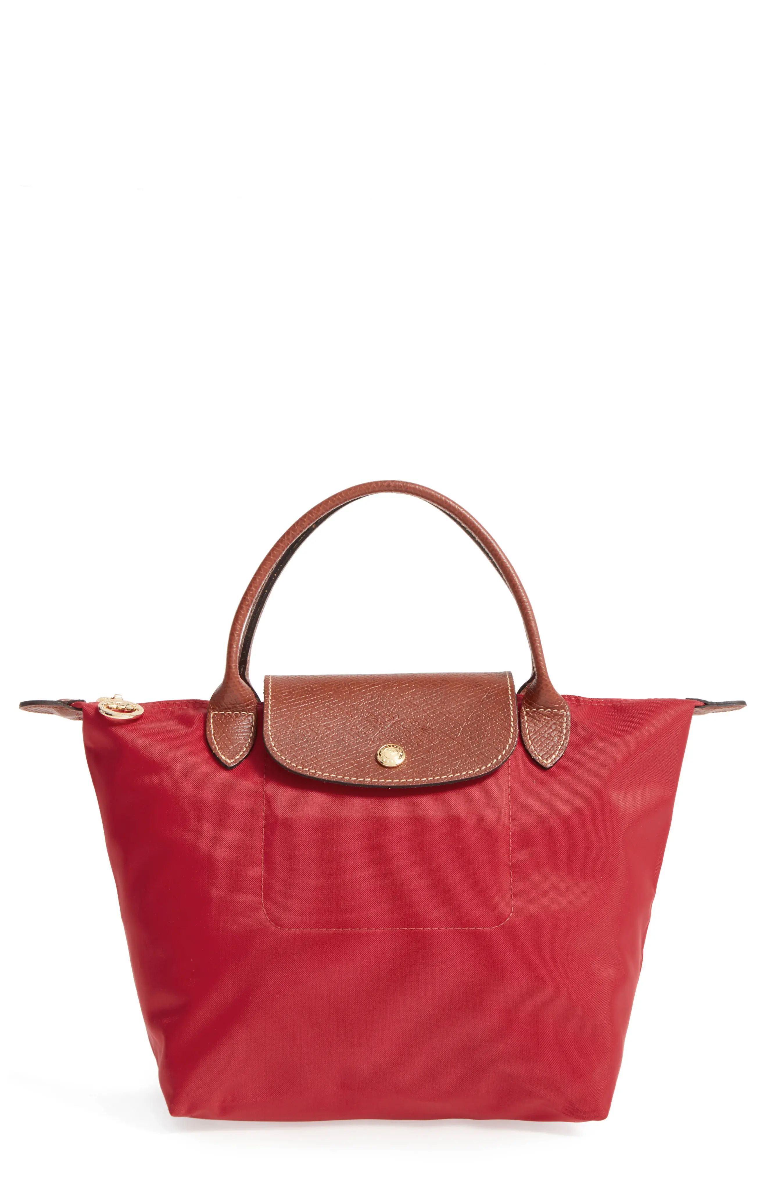 Longchamp 'Small Le Pliage' Top Handle Tote - Red | Nordstrom