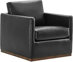 CHITA Swivel Accent Chair, Faux Leather FSC Certified Mid Century Modern Arm Chair for Living Roo... | Amazon (US)
