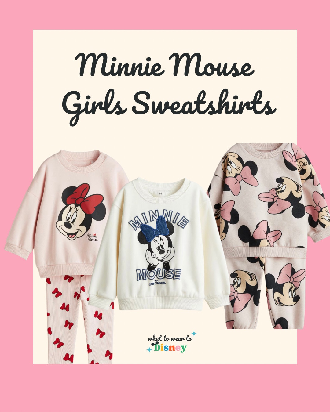 The cutest Minnie Mouse Sweatshirts for girls! 

Comment Minnie for the links!

#disneyland #disneylandworld #whattoweartodisney #disneyoutfit #disneymom