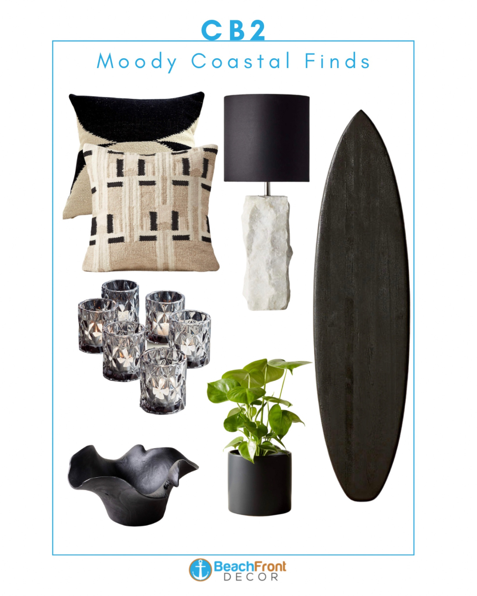 Moody and modern coastal finds from CB2 🖤



#LTKhome