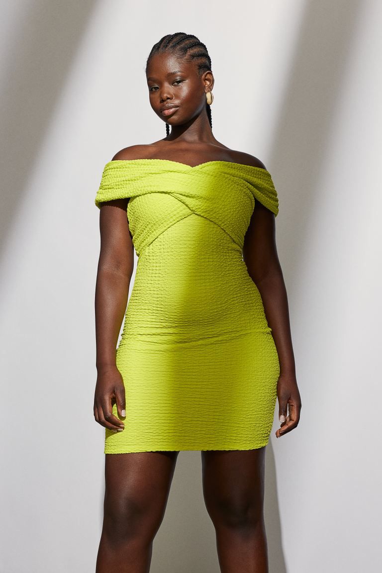 Textured Off-the-shoulder Dress | H&M (US + CA)