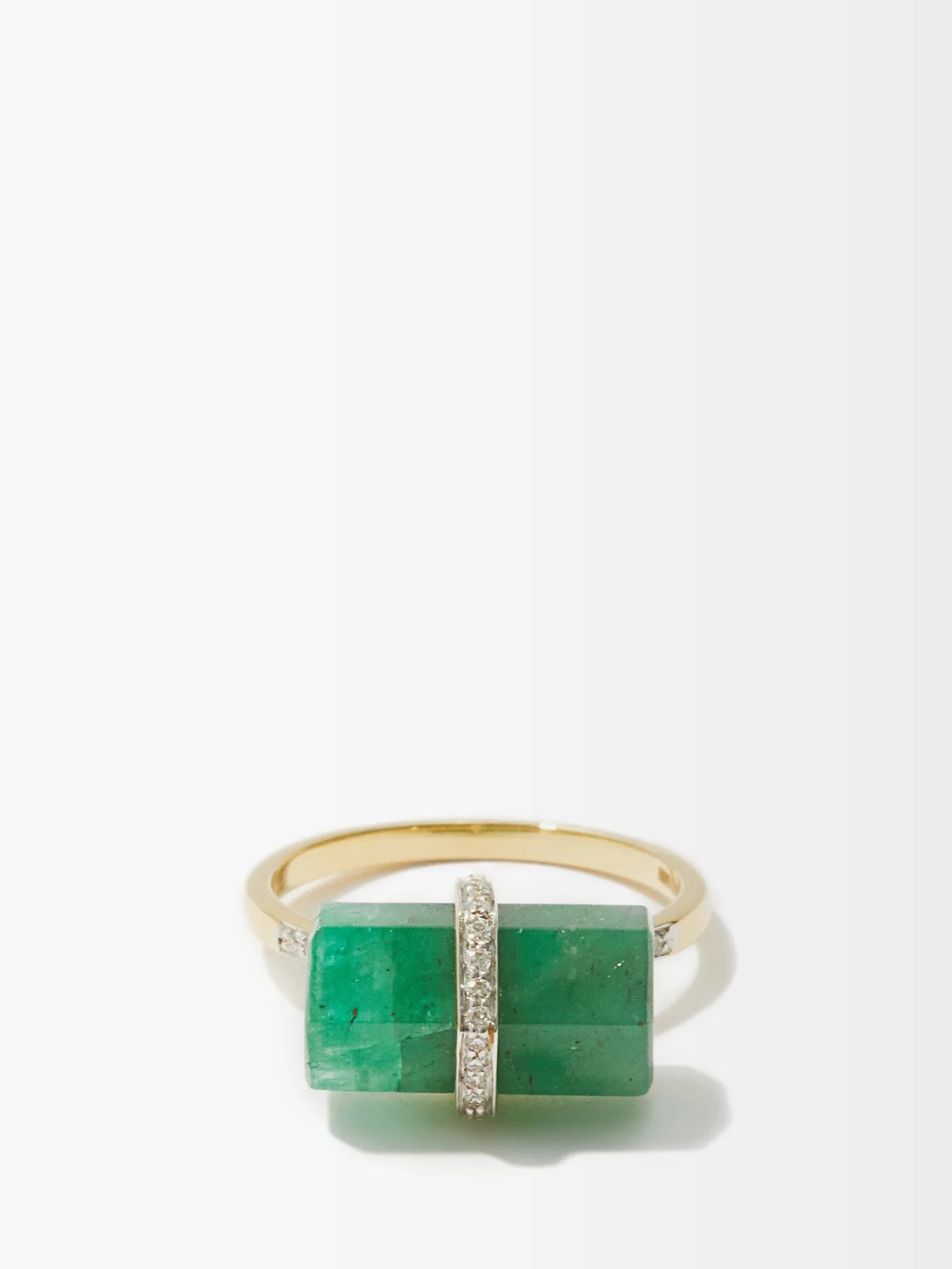 Diamond, emerald & 18kt gold ring | Jade Jagger | Matches (US)
